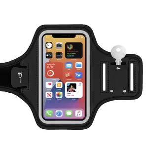 Adjustable Sports Armband - Water Resistant, Reflective, Key/Card Pocket, for Gym, Hiking & Night Runs 493022