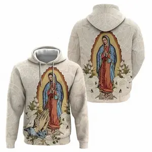 Guadalupe Sand Mexico Unisex 3D Hoodie for Men and Women, Virgen Virgencita Hoodie, Classic Streatwear Top, Trendy 3D Hoodie, Print 3D Hoodie, Cool Unisex Fashion Top