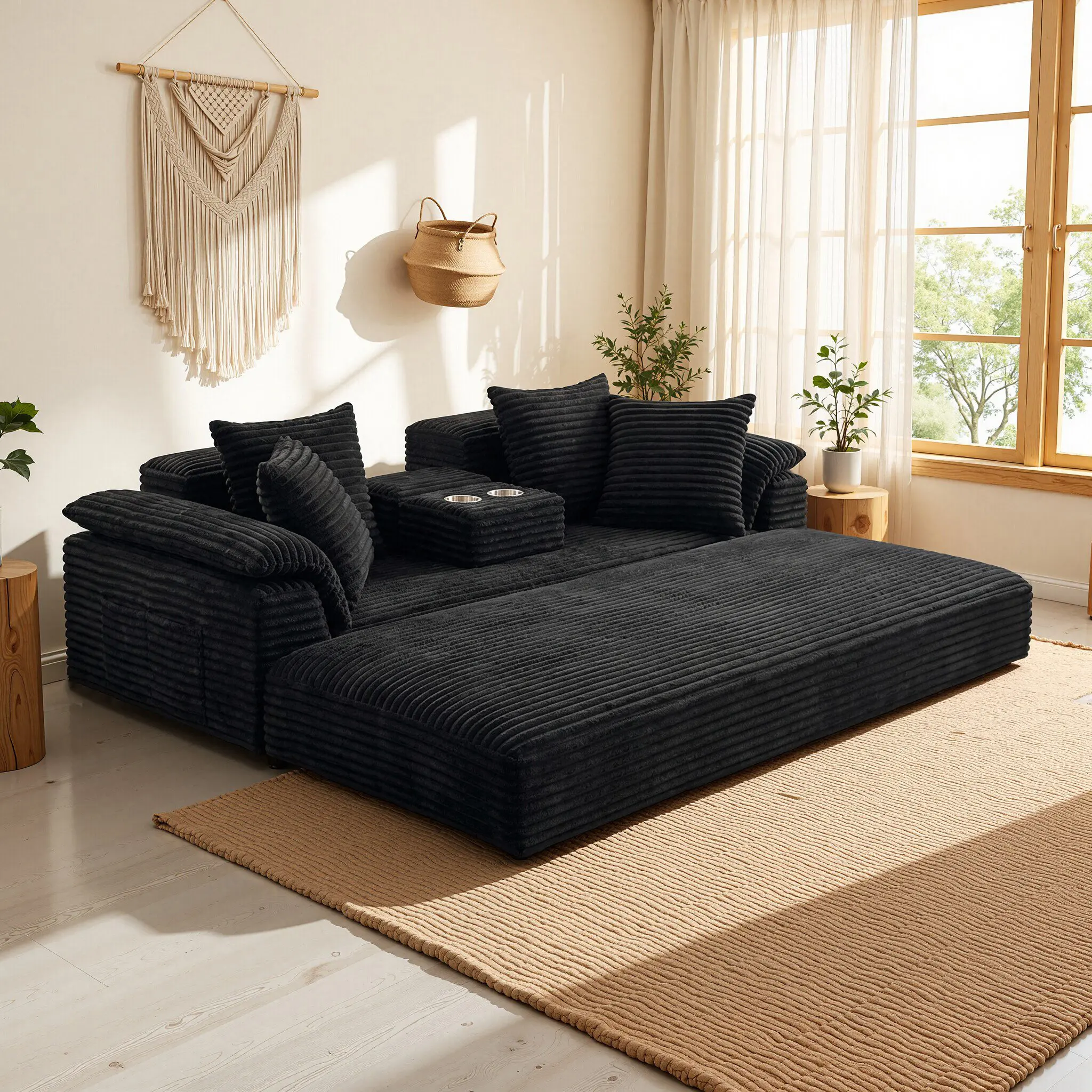 78'' denim vintage suede convertible cloud sofa bed - foldable compressed mattress, modular fixed frame, adjustable armrests, modern cloud-shaped heart-shaped chair, multi-functional fabric sofa bed, living room apartment furniture, Living Room Furniture,