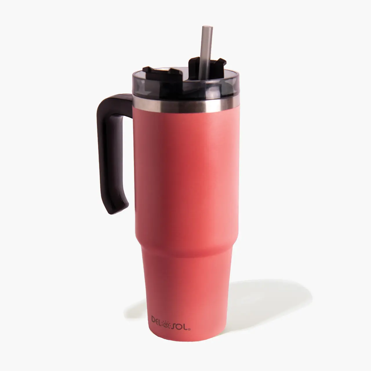 30oz Tumbler Mug - White to Pink