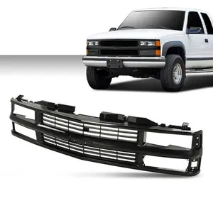 Front Grille Fit For 1994-1998 Chevy C/K 1500 2500 3500 Composite Pickup Truck