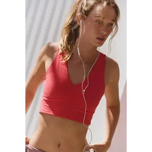 Free People Movement: Never Better Crop in Grapefruit Crush