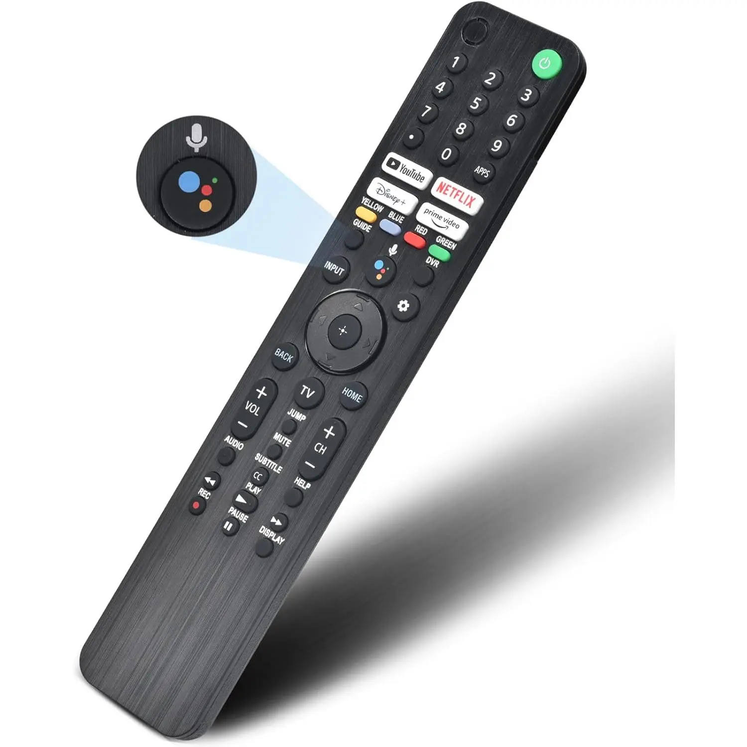 F-RDC02  Voice Remote Replacement for Sony Smart TV Control:Comptible for 2019-2025 Sony Bravia OLED LED 4K 8K UHD, Android TV with Shortcuts YouTube and Dinsey+ etc.