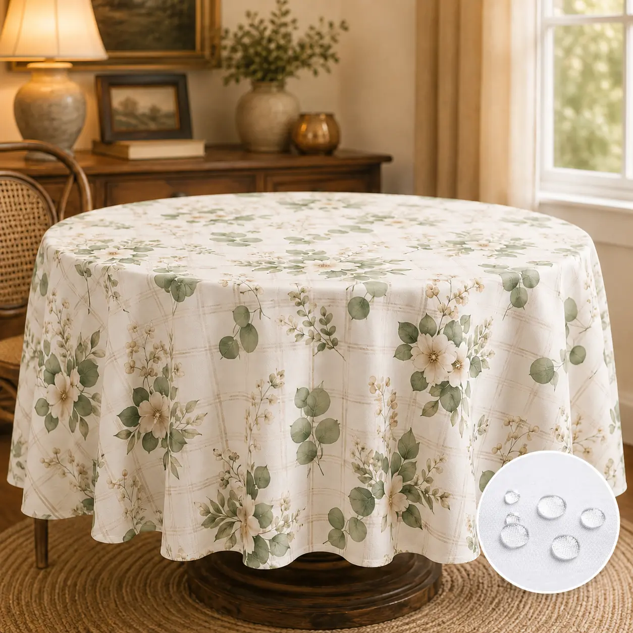 Custom Tablecloth, 70×70 Inch Personalized Tablecloth, Suitable for Home, Trade Shows, Events, Birthdays, Anniversary Parties, Wedding Anniversaries, and Other Decorative Oc