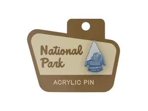 Yosemite National Park Acrylic Pin - Lapel pin, Clothing accessories, die-cut, pin is perfect for your backpack, jacket, shirt, hat, etc.