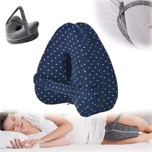 Leg Alignment Pillow,Ergonomic Side Sleeping Pillows,Hip Pain Pillow,Memory Foam Knee Pillow with Strap for Side Sleeper,Bedding Supplies for Home