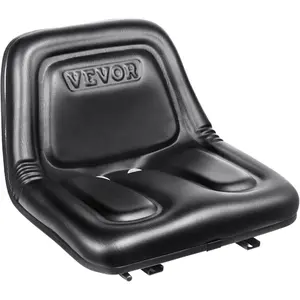 VEVOR Universal Forklift Seat, Fold Down Tractor Seat with Adjustable Angle Back and Micro Switch, 6.3 - 13.4 inch Extended Slot Comfortable Forklift Seat for Tractor Loader ExcavatorVEVOR Super Brand Day