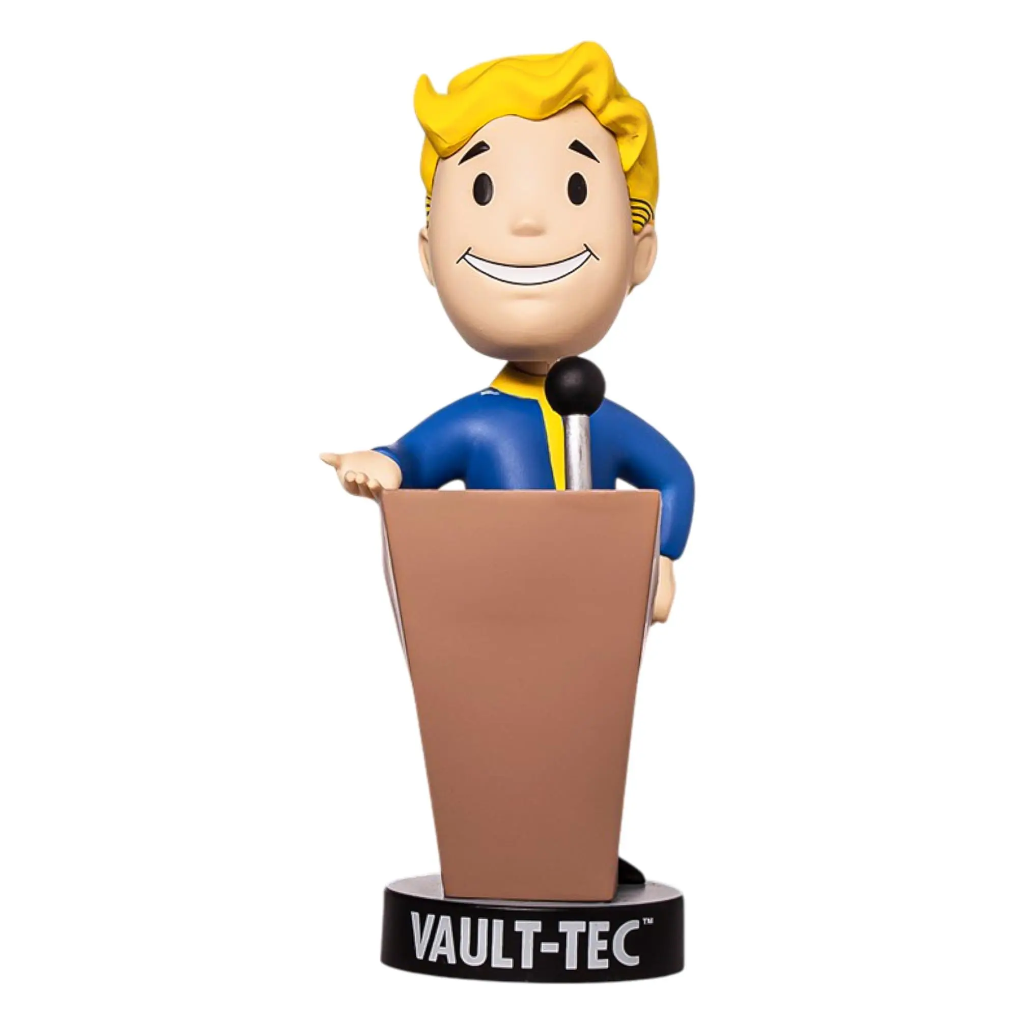 Fallout 111 Vault Boy 5-in Propaganda Vintage-Futuristic PVC Collectible Bobblehead, Speech Figurine - Statues & Bobbleheads