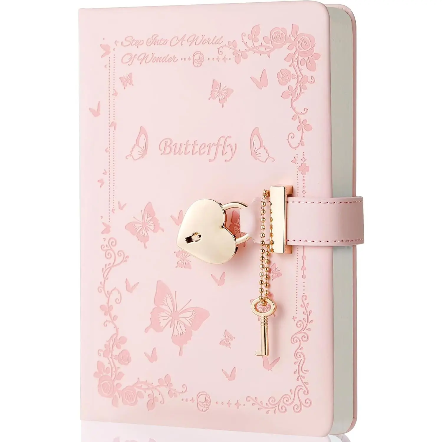 Diary with Lock and Key for Girls Ages 8-12 Journal with Lock for Teen Girls 224 Pages Heart-Shaped Locked Journal for Women,