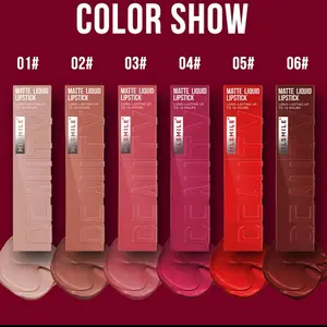 GIFT| Long Lasting Waterproof MATTE LIQUID LONG LASTING UP TO 16 HOURS Lipstick Color Gloss Cosmetic Flawless Lipgloss Makeup Glossy Lip Care