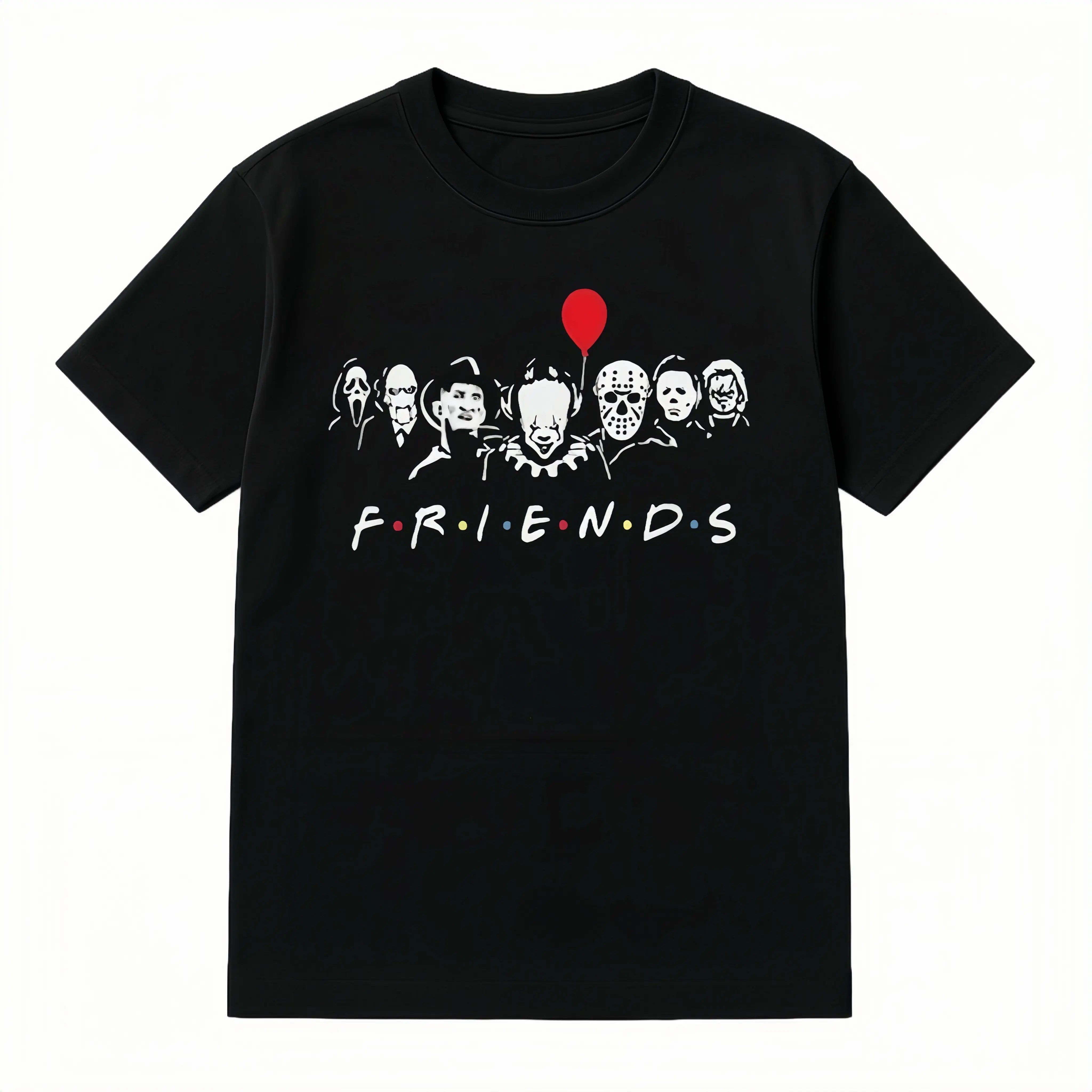 Horror movie killer Halloween t-shirt for friends, scary season graphic shirt, Halloween gift t-shirt for men and women