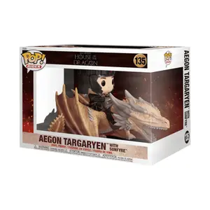 Funko Pop! House of the Dragon: Rides Deluxe Aegon Targaryen with Sunfyre #135