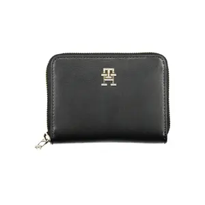 Tommy Hilfiger Black Polyurethane Wallet