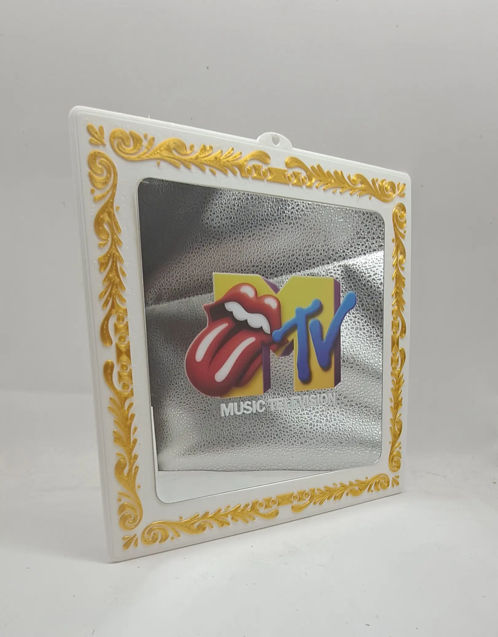 80s Carnival Style Mirror Replica Mtv Music Television 6x6