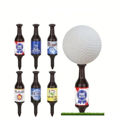 6pcs Creative Beer Bottle Golf Tee, Golf Accessories - Durable, The Perfect Golf Gifts for Men and Golfers, Ideal for Bachelorette Parties, The Perfect Christmas Holiday Gift