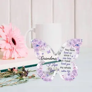 Stocking Stuffers Grandma Great Grandmas Gifts from Grandkids Butterfly Acrylic Sign Gift for Grandmother Christmas Gifts for Grandma Mothers Day Valentines Grandmas Birthday Gifts