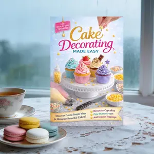 Cake Decoration Beginner Guide, Step-By-Step Tutorial for Novices, Learn Professional Cake Decorating Techniques Easily