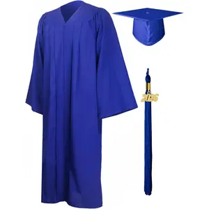 Matte Graduation Gown Cap Tassel Set 2026 for High School and BachelorGift