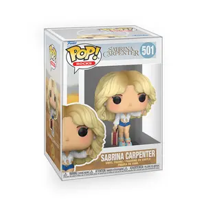 Funko POP Rocks - Sabrina Carpenter in Manchild Vinyl Figure with Epic Collectibles Premium Box Protector Included