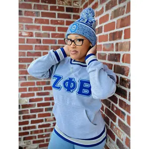 Zeta Phi Beta Grey Chenille Crewneck