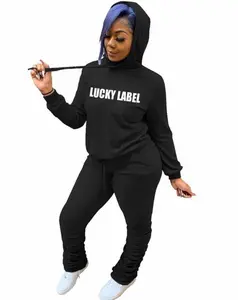 Lucky Stacked Sweat Suit