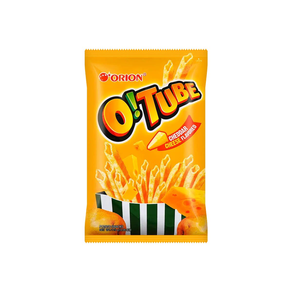 ORION Korea Ya! Potato Sticks Cheese Flavor 115g - Crispy Korean Snack, Savory Cheese Potato Chips