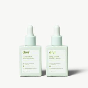Scalp Serum Duo for Hair Thinning & Scalp Health, 2x 30ml | Divi