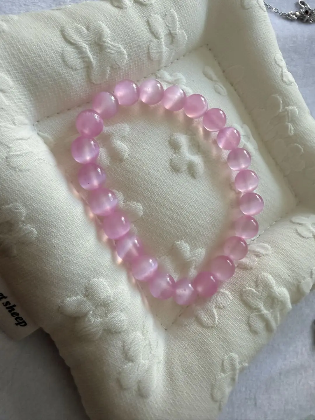 Taotao(14170)gc.Pink selenite bracelet