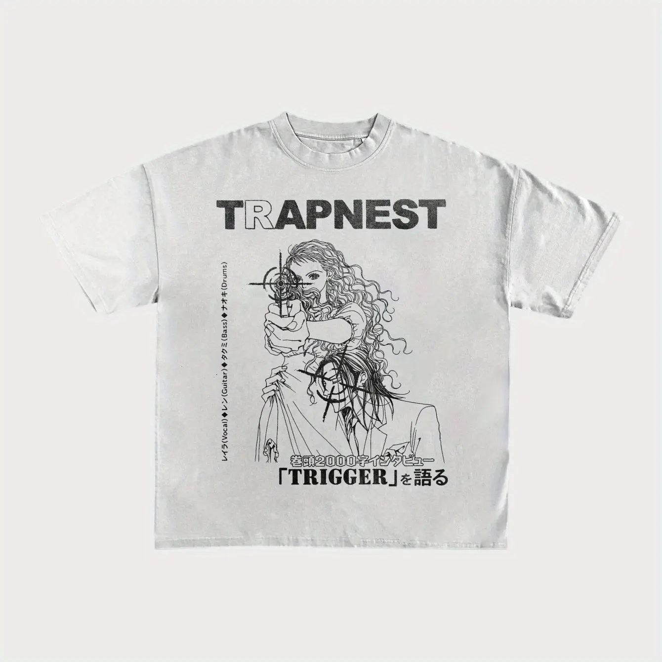 (AOP) Trapnest Nana Anime Manga T-Shirt Japanese Reira Takumi Character Print Casual Collectible Tee for Nana FANS 2000s Clothes Y2k NANA Japanese Anime Graphic T Shirts Cartoon Print Tops Stones Streetwear Women Baby Tees Female Clothing Emo 2000s