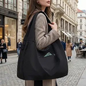 Women's Casual Crossbody Shoulder Bag - Multi-Pocket Large Capacity Lightweight Work Bag for School & Travel & Work