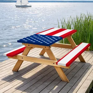 3pcs Picnic Table Floral Picnic Table Cover | Waterproof Spring Outdoor Tablecloth