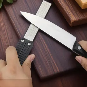 Portable Folding Dual-Side Diamond Sharpening Stone 400/600 Grit – Non-Slip Grip, EVA Case – Home/Outdoor Knife Sharpener for Camping, Hunting, Kitchen, Woodworking & Metal – Professional Multi-Purpose Tool