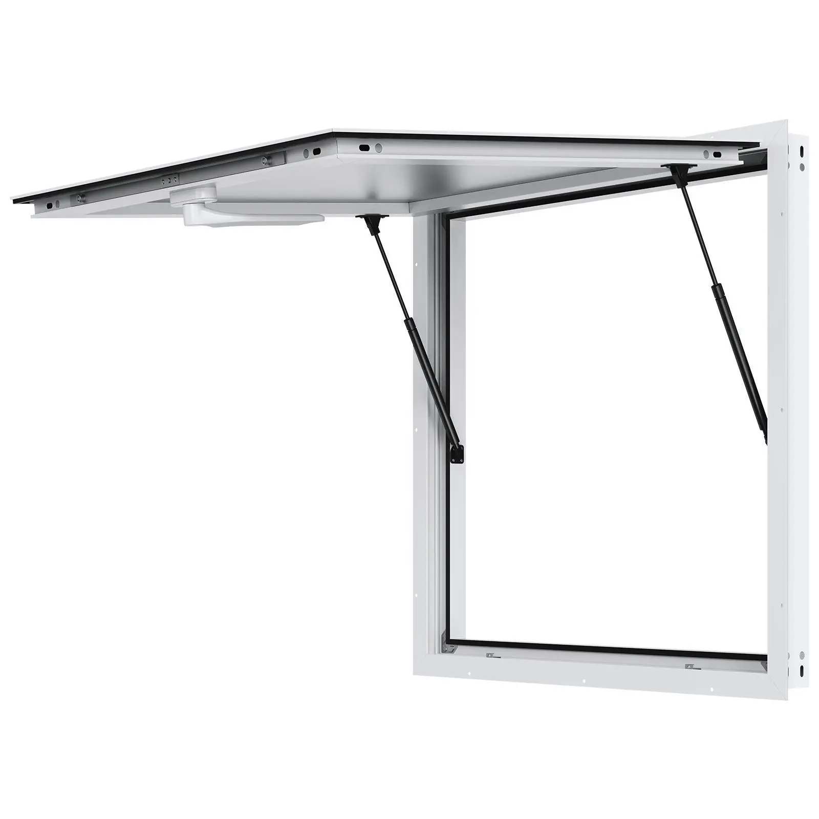 【summerfinds】VEVOR Concession Window for Food Truck, 36"x36" Aluminum Alloy Food Truck Service Window, Up to 85 Degrees Stand Serving Window with Awning Door & Drag Hook,  for Food Trucks Concession Trailers