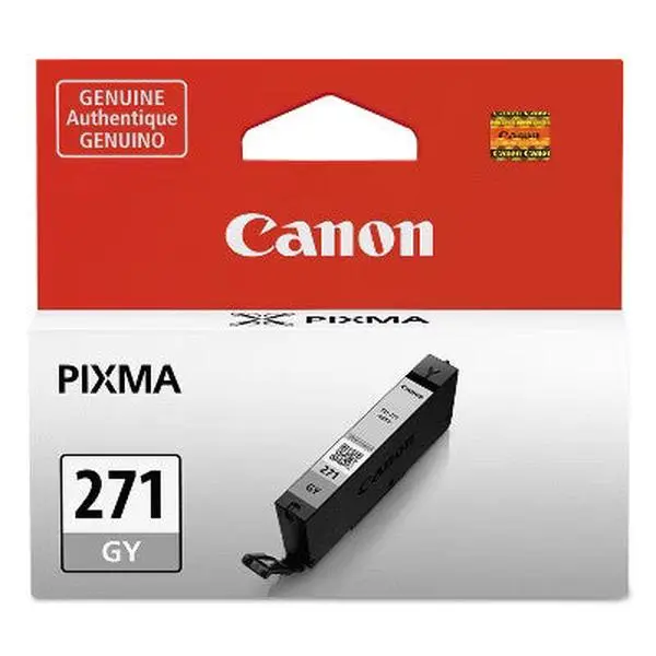 Genuine Canon PIXMA CLI-271 Gray Ink Tank - Original Unit for PIXMA Series Printers, High-Quality Office Cartridge, Reliable and Consistent Results