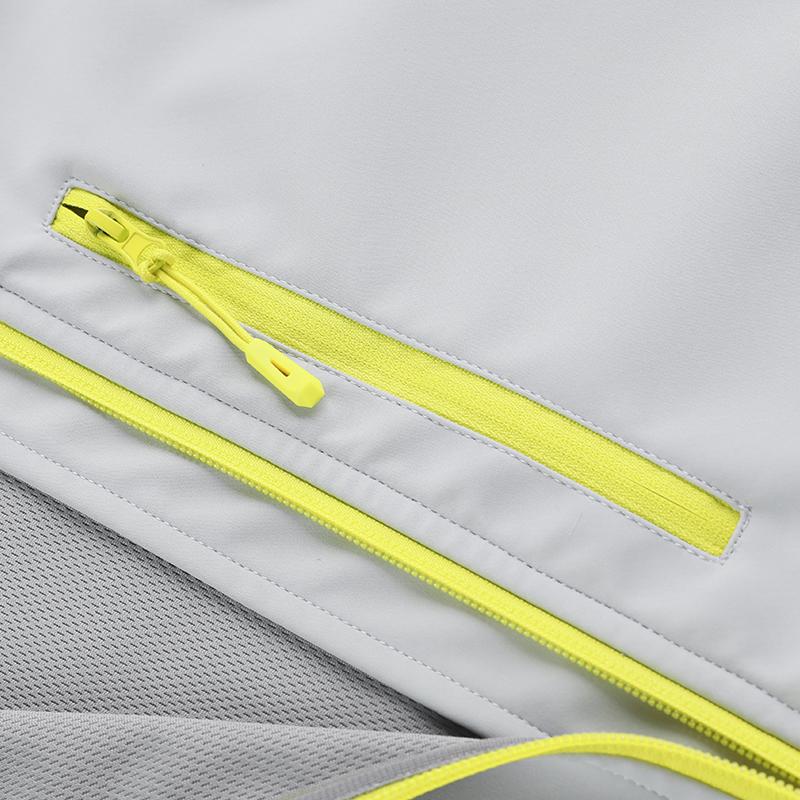 Women's Pastel Color Block Outdoor Jacket, Slim Fit Hooded Sporty Windbreaker, Lightweight Activewear Coat with Contrast Zipper for Spring & Autumn