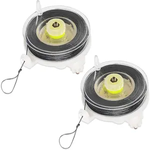 Trip Wire Alarm Device with Reusable Reel - 85ft of 12 Gauge Perimeter Defense with Silicon Coated Cord Line - Camping Perimeter Alarm and Early Warning Security Trip Alarm
