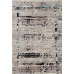 Loloi Leigh LEI-01 Granite Slate Transitional Power Loomed Rugs