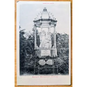 1910s Martyrs Monument Stirling Scotland Postcard - Valentines Series - Antique Martyrs Monument Black and White Postcard