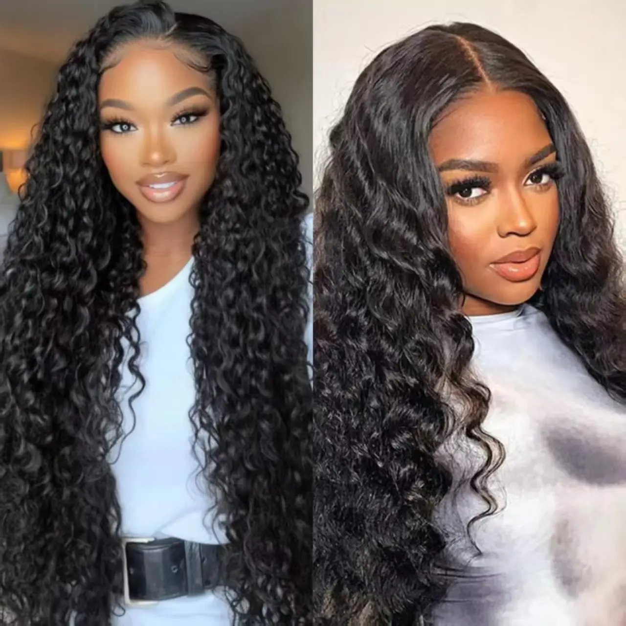 [Combo sale 26"&20"]" 2 wig" 13x4 Lace FrontWigs Human Hair Transparent Lace Frontal Human HairWigs 180% Dens