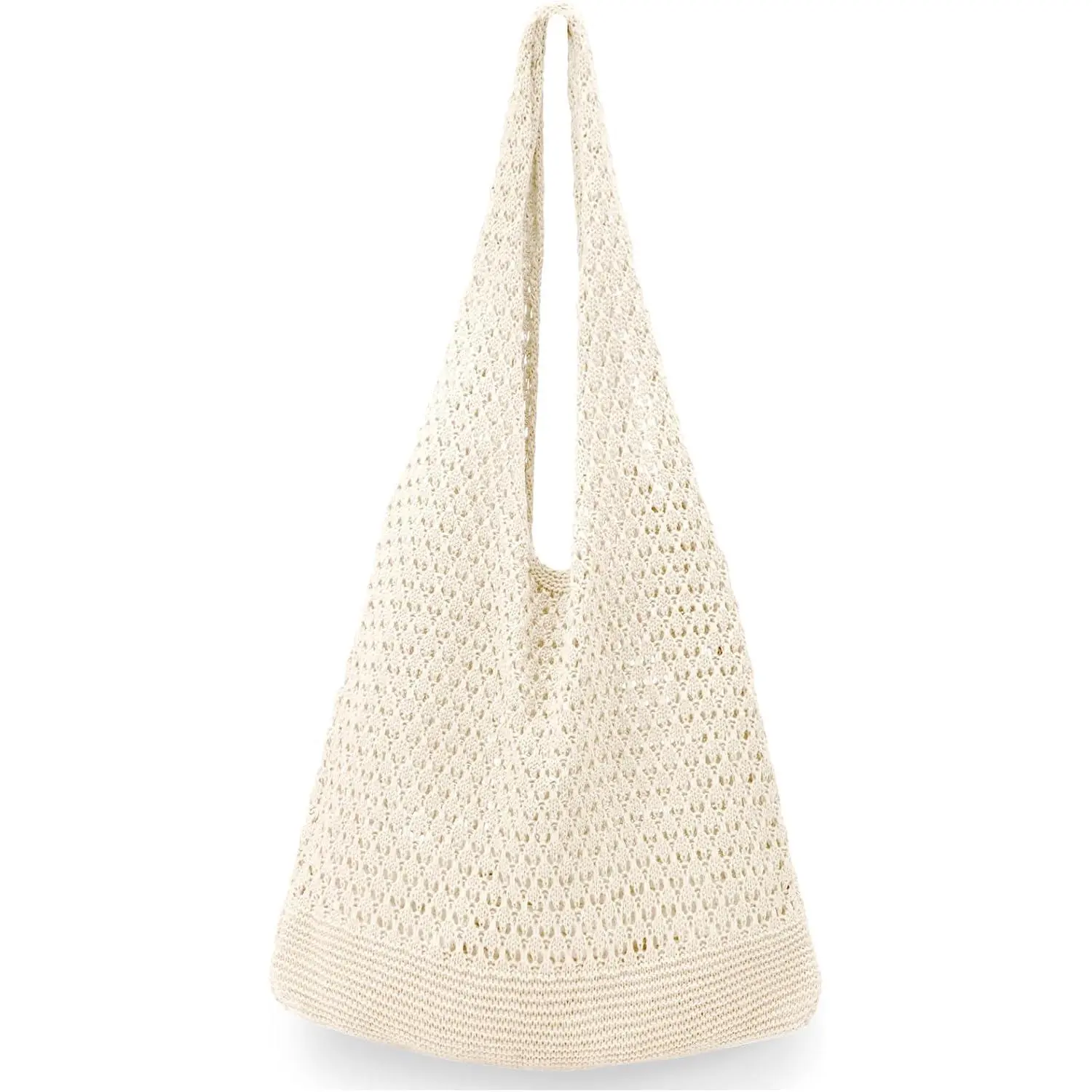 Crochet Bag for Women, Handmade Knit Beach Tote Bag Summer