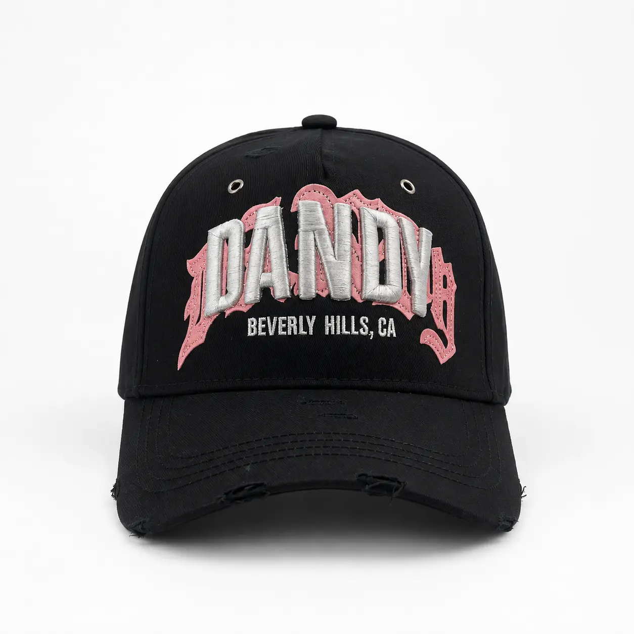 Dandy Hats "Beverly Hills" - Black Snapback - Premium Streetwear Baseball Cap for Men & Women, Adjustable