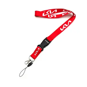 Nylon Printing Emblem Style Keychain for Kia Vehicles, Durable & Stylish Accessory for Telluride, Stonic, Forte Models, Car Key Chain