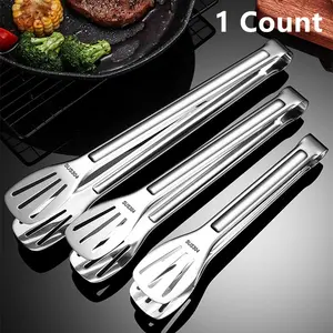 Premium 304 Stainless Steel BBQ Grill Clip, Multi-Functional Food Serving Clamp, Barbecue Accessories, Utensils, Heat Resistant Non-Stick Design for Outdoor Cooking & Picnics