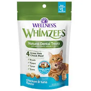 WHIMZEES CAT DENTAL TREATS CHICKEN AND TUNA 2 OZ
