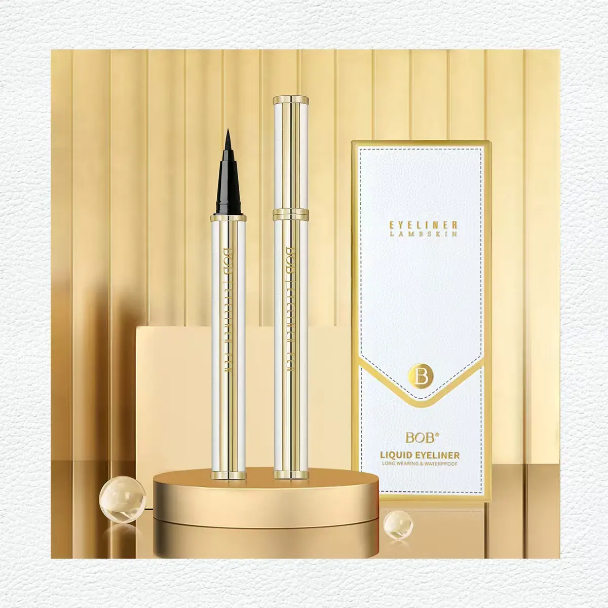 BOB Lambskin Liquid Eyeliner Pen, 2-Pack Beauty & Personal Care Eyeliner for Precision Application