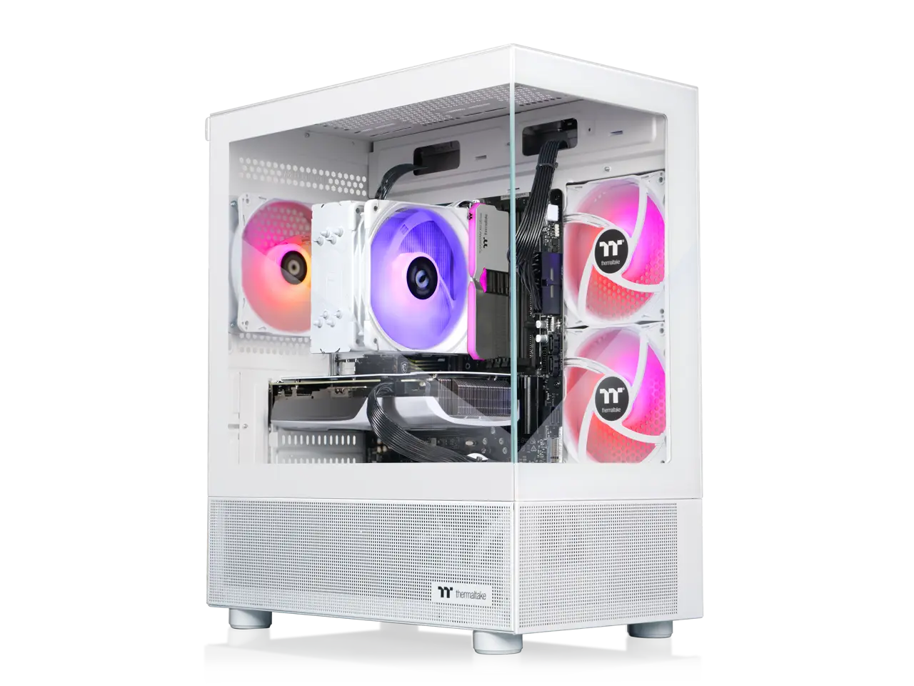 Thermaltake LCGS NE u2570S-V170S Gaming Desktop (Intel Core Ultra 5 250K Plus, ToughRam 16GB DDR5 6000MT/s RGB Memory, NVIDIA GeForce RTX 5070, 1TB NVMe M.2, Wifi, Windows 11) N17S-B860-570-LCS