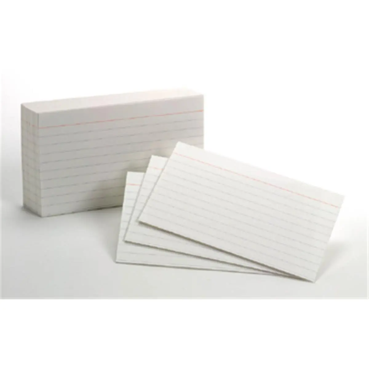 212 MAIN Die-Cut Paper Index Cards (3x5 in) - 1000 Ct, Horizontal Rule, Precision Cuts, Superior Durability, Uniform Size, Easy Color-Coding for Office Stationery Supplies (Blank Card)