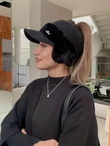 Women's Soft Elastic Hair Band, Winter Warm Ear Cover, Comfortable Fit Plain Headband, Fashionable Casual Daily & Formal Use, Headbands Women