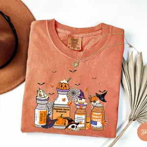 Comfort Colors Halloween Nurse T-shirt, Halloween Nurse Pills Shirt, Pumpkin Spice Propofol, Halloween ICU Nurse Shirt, Fall Nurse Tee, Spooky Nurse Tee