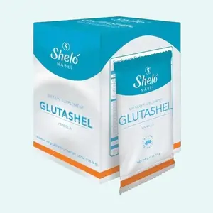 Shelo NABEL GLUTASHEL Vanila Flavor Glutation Multi-Vitamins Box with 15 Sachets Supplement Healthcare